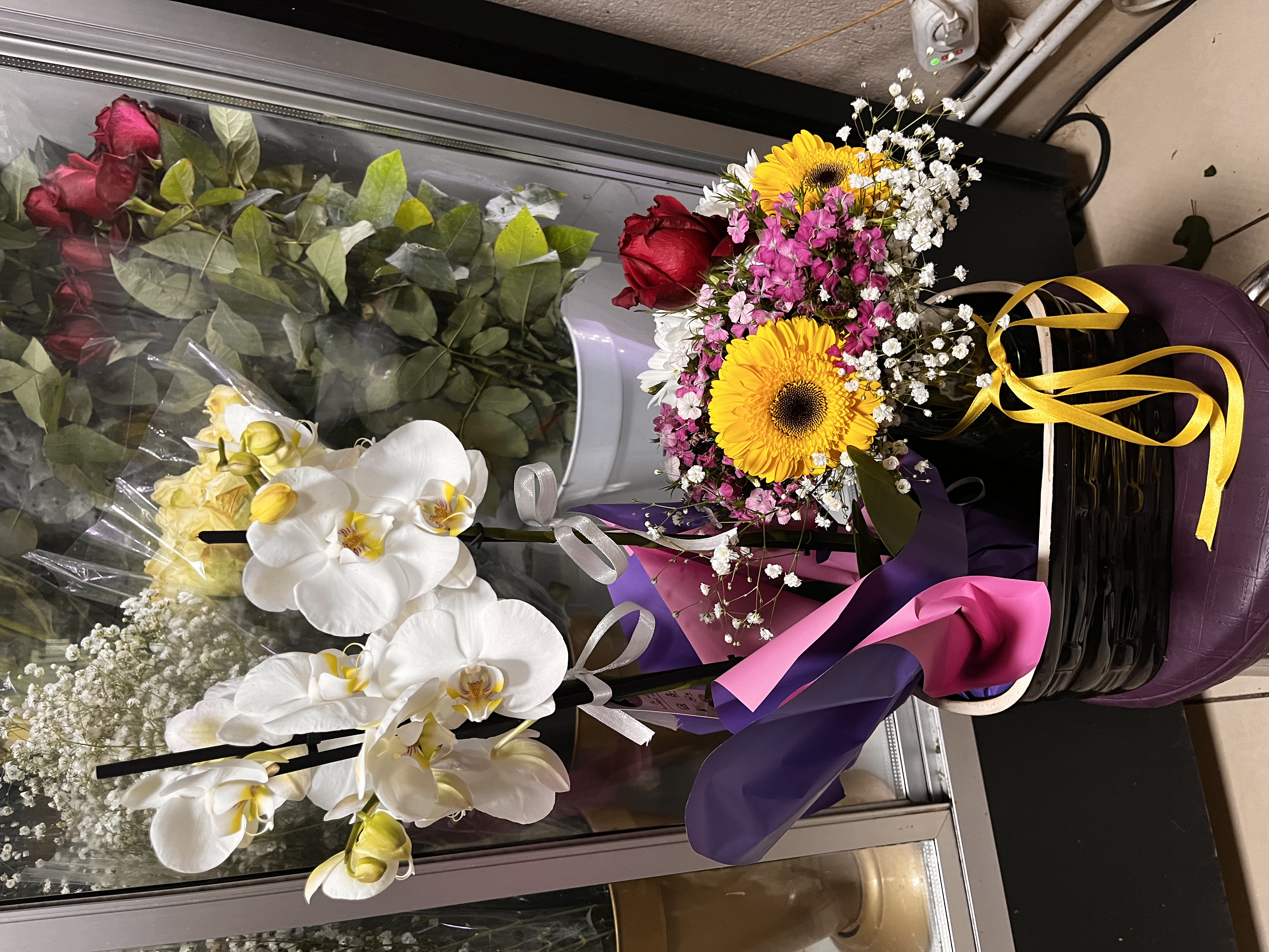 Orkide mevsim buketi aranjmanı 